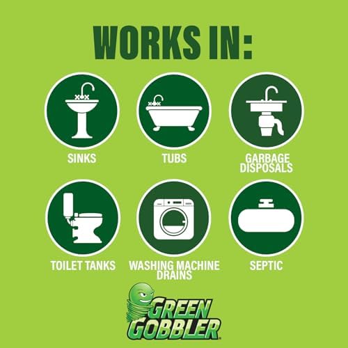 Green Gobbler Drain Cleaner and Deodorizer Original Formula 12-Pack