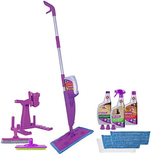 Rejuvenate Click N Clean - All-in-One Multi-Surface Spray Mop System Bundle with Storage Caddy