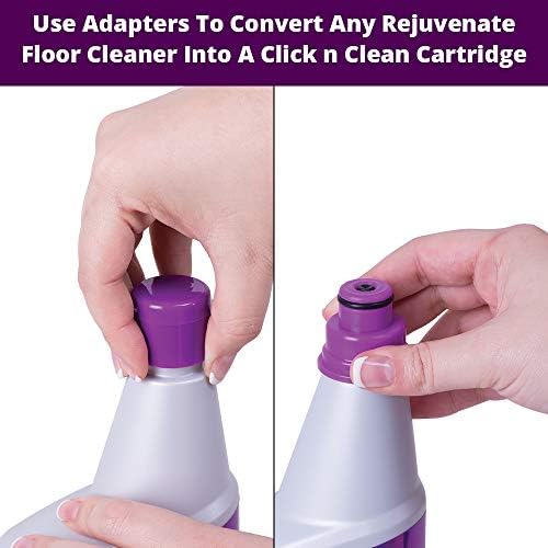 Rejuvenate Click N Clean - All-in-One Multi-Surface Spray Mop System Bundle with Storage Caddy