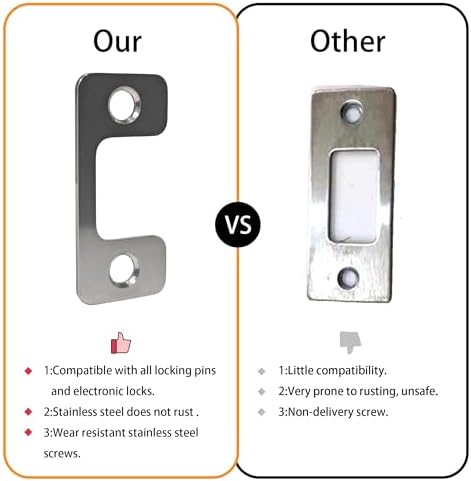 Adjustable Door Strike Plate for Home Rental Security
