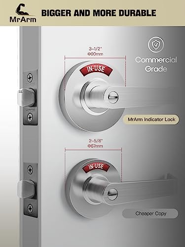 Privacy-V Door Handle for Commercial Restrooms