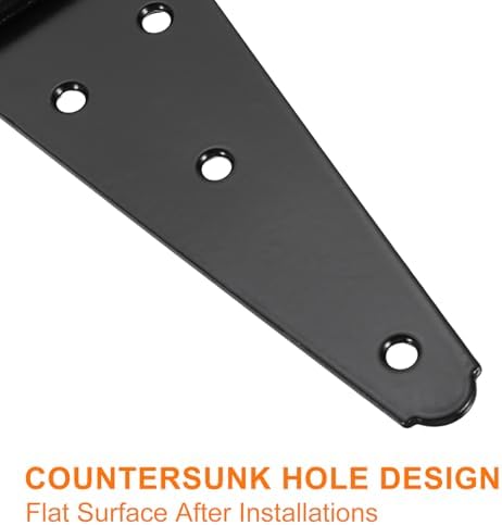 T-strap Door Hinges Black