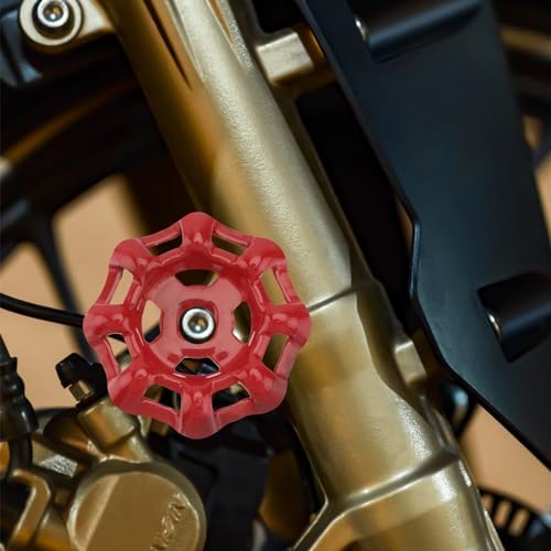 UTECHNOVO Square Faucet Handle Red - Outdoor Faucet Replacement with Stable Design