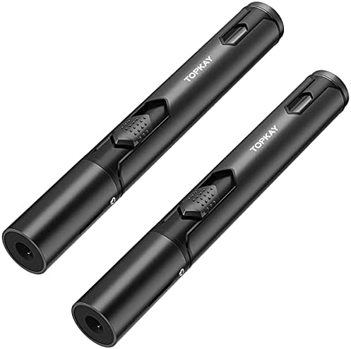 Windproof Torch Lighter 2Pack Adjustable Jet Flame Double-Ended High-Tech Long-Lasting Perfect for BBQ Away