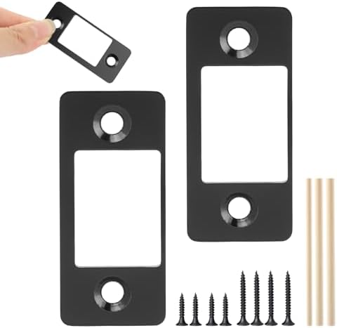 2 Pack Deadbolt RestorerStrike PlatesStainless Steel Latch Rest Home Security Door Repair