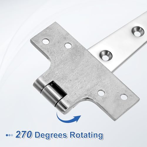 Durable T-Strap Door Hinges for Barns and Yards