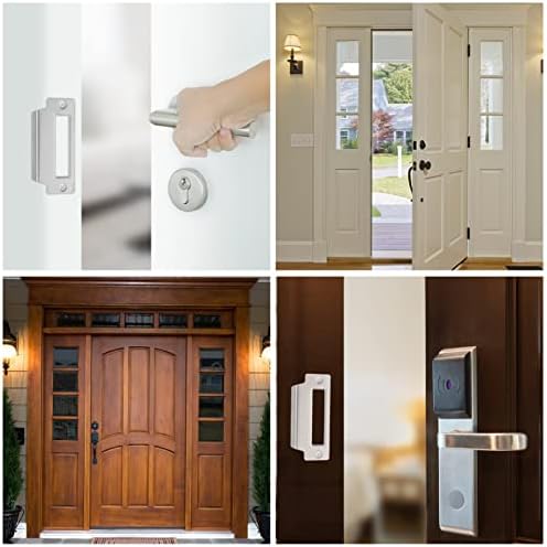 DOITool 5-Piece Stainless Steel Door Strike Plate Set for Enhanced Home Security
