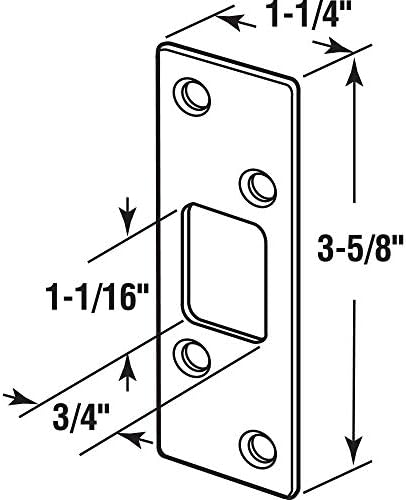 Stainless Steel Security Deadbolt Strike