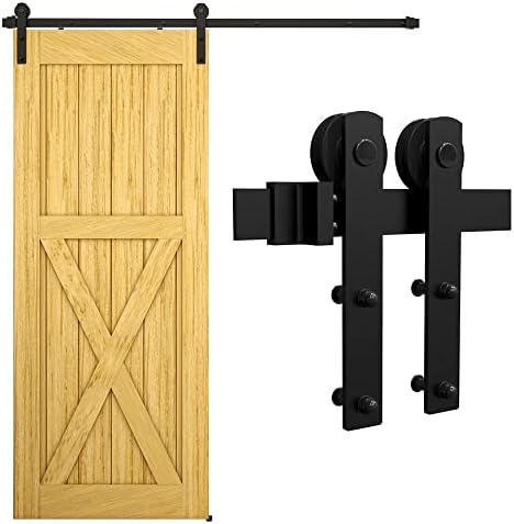 6FT Sliding Barn Door Hardware Kit Cost-Effective Easy to Set Up