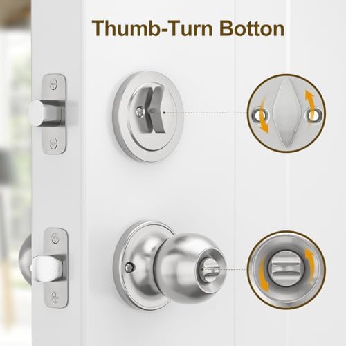 HOSOM Entry Door Knob Set 1-Pack