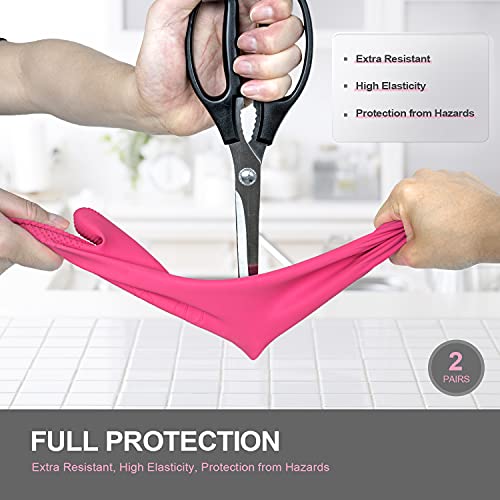 Essential Reusable - Non-Slip Kitchen Gloves Medium 2 Pairs