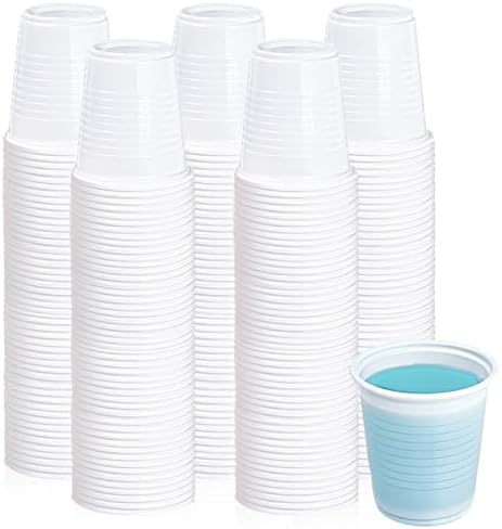 Securely Snap-Attach 500 Pack 3 oz Lilymicky Disposable Plastic Cups