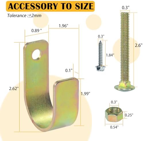 BOSFLAG Heavy Duty Two-Way Gate Latch for Metal Gates