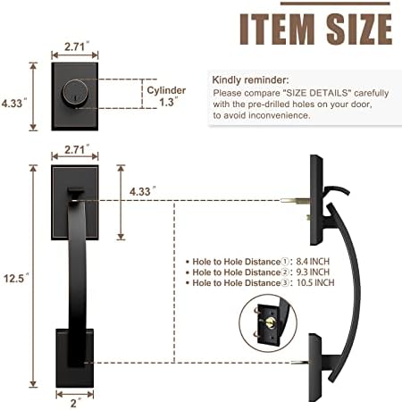 Natsukage Front Door Handle Set