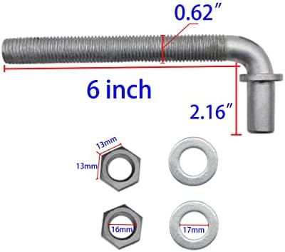 Premium 6 J-Bolt Post Hinges