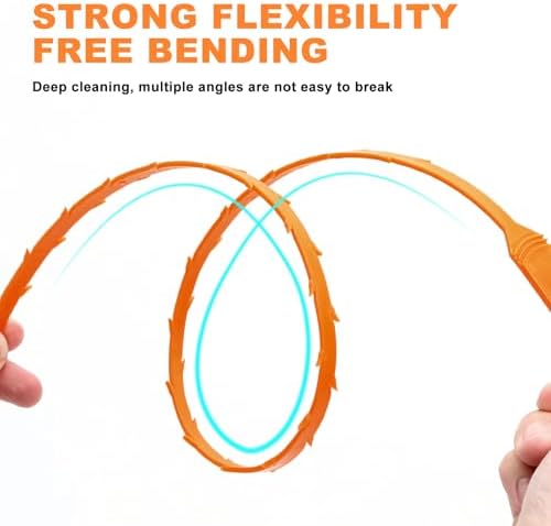 QUIUMES Drain Snakes Kit - 4-Pack 20-inch Length