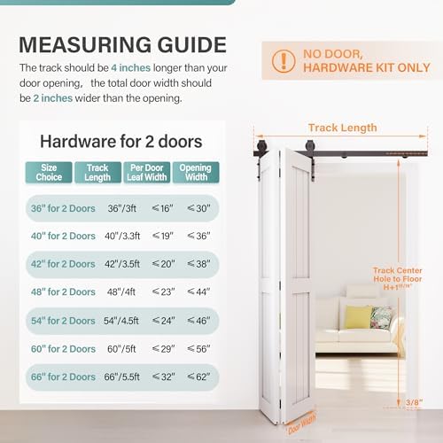 36 Bifold Barn Door Kit