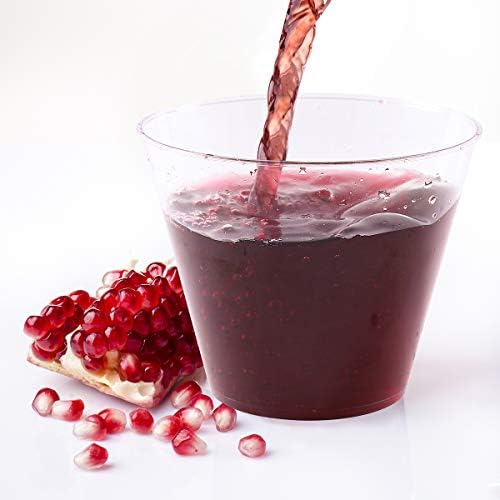 JOLLY CHEF 9 oz Clear Disposable Cups 100 Pack for Parties