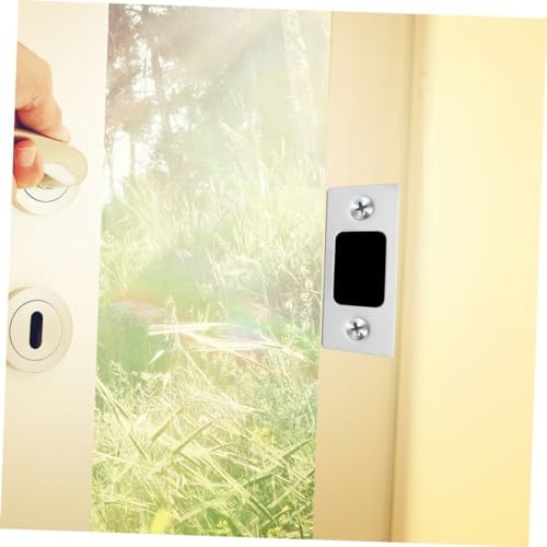 DOITOOL 4pc Stainless Steel Deadbolt Strike Plates Durable Door Backplates for Interior Exterior Doors Secure Lock Cover
