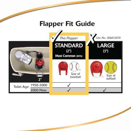 Korky 100BP Ultra High Performance Flapper - Red 1 Pack