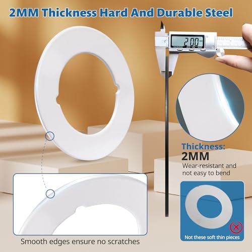 Double-Sided Stainless Steel Door Knob Plates - Durable and Easy to Install