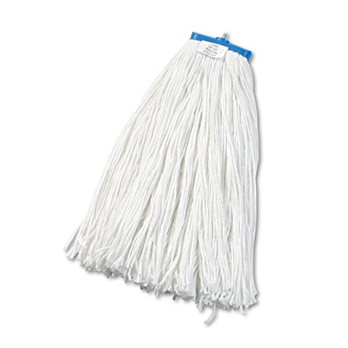 Boardwalk Cut-End Lie-Flat Wet Mop Head 24oz White 1