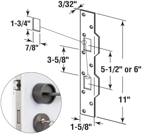 PrimstSecure Door Strike Plate Set
