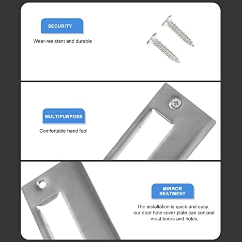 DOITOOL 5Pcs Deadbolt Strike Plate Kit