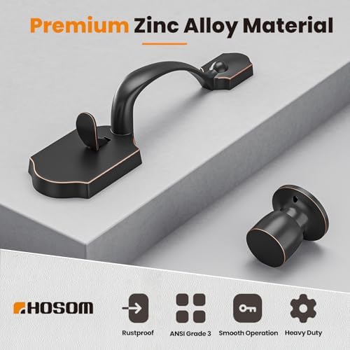 HOSOM Front Door Handle and Deadbolt Set