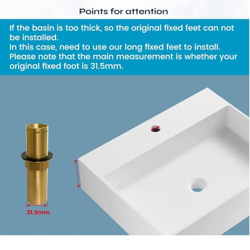 Weirun Faucet Nipple with Locking Nut and Washers 6 Shank 15cm