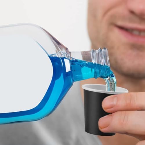 Huaiid 100-Piece 3 oz Disposable Black Bathroom Mouthwash Cups