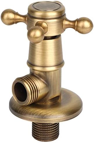 Sturdy Brass Triangle Valve for Bathroom Kitchen antique finish