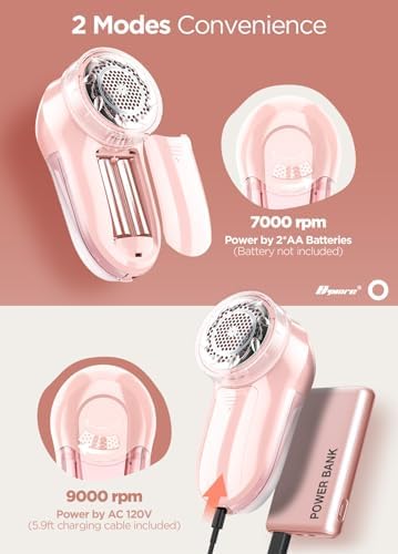 Bymore Skin Smooth Lint Shaver and Sweater Remover 3-in-1 Design for Clothes and Furniture