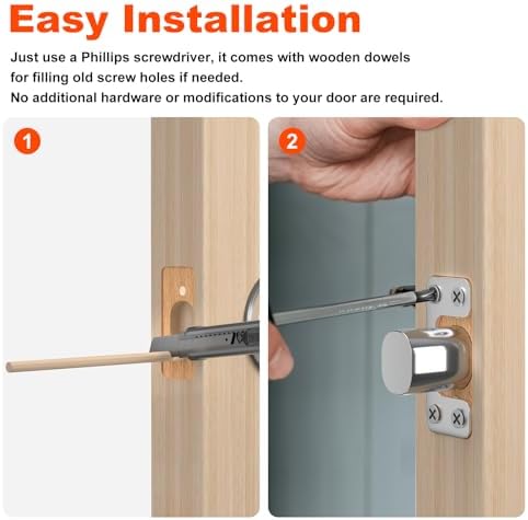 Adjustable Deadbolt Strike Plate for Exterior Doors
