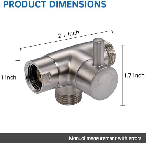 -boldG-Promise Solid Metal Shower Arm Diverter - 12 IPS to 12 NPT