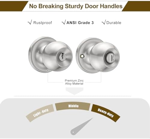 HOSOM Entry Door Knob Set 1-Pack