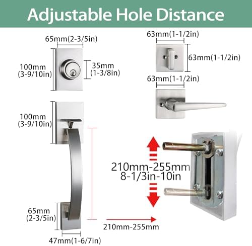 Entry Handles Set Elegantly Modern and Secure