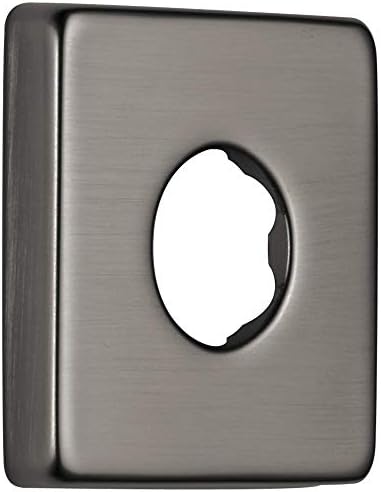 Delta Serration Faucet Flange 2-inch Square Black Stainless