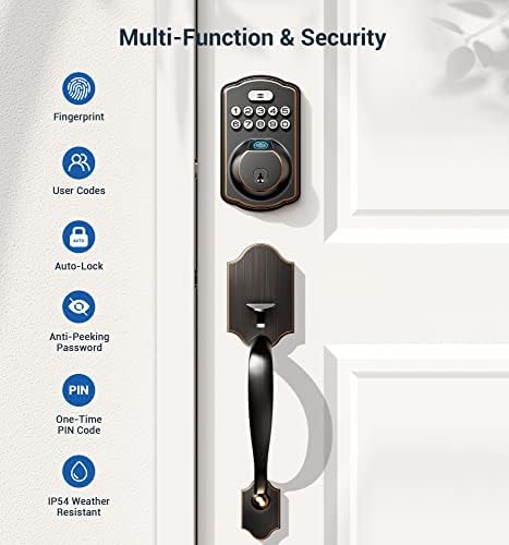 Biometric Door Lock Fingerprint Unlock Home