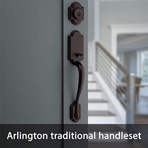 Kwikset SmartKey Front Door Lock Handle Set with Deadbolt