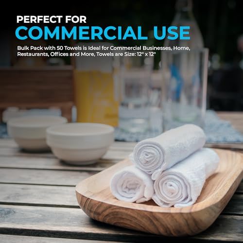 12x12 Terry Cleaning Cloths 50 Pack