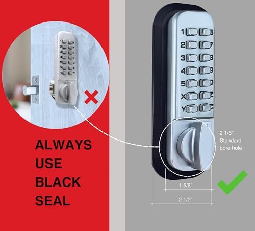 JOUNJIP Square Spindle Door Lock