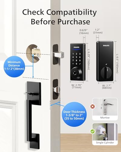 Intelligent Door Lock Set with Wi-Fi Smart Integration