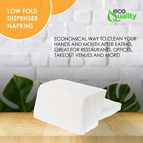 Eco-Friendly White 400-Pack Napkins
