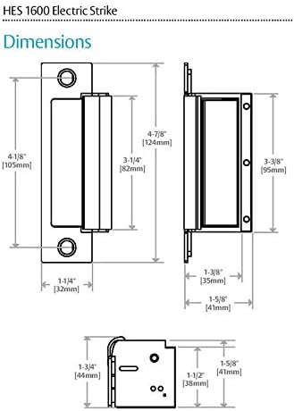 HES 16L CS Pac Dual Voltage Electric Strike with SATIN STEEL FACEPLATES 5-YEAR Warranty