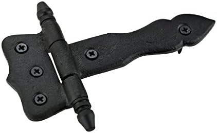 Sturdy Black T-Strap Hinge by Renovators Supply Manufacturing