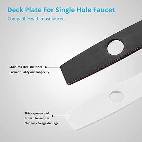 Wovier Oil Rubbed Bronze 10 Faucet Plate