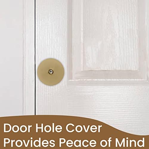 8-Piece 2171-3 Door Hole Cover Steel Plate Brass Finishing