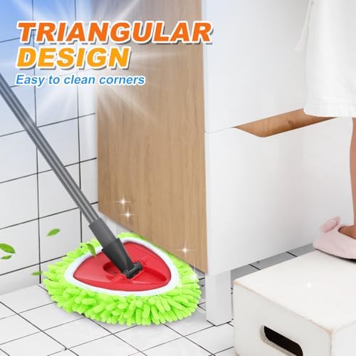 4-Piece Mop Pad Set for O-Cedar Spin Mop Microfiber Replacement Green