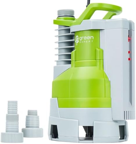 MV Green Expert 1HP Sump Pump 4000GPH - Effortlessly remove water from flooded basements pools and more